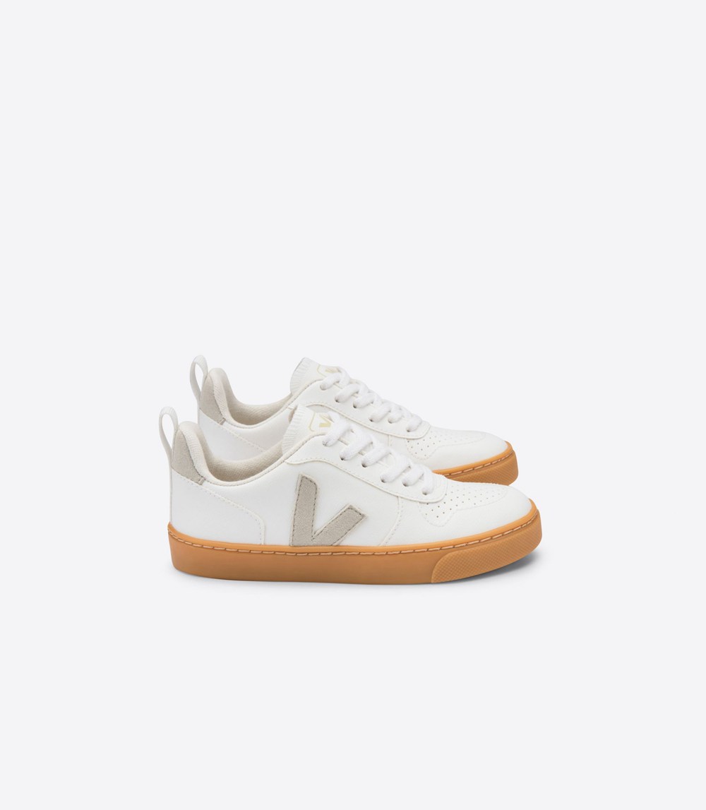 Veja Sneakers Barn - V-10 Cwl - Vita/Beige - 081532-TLP